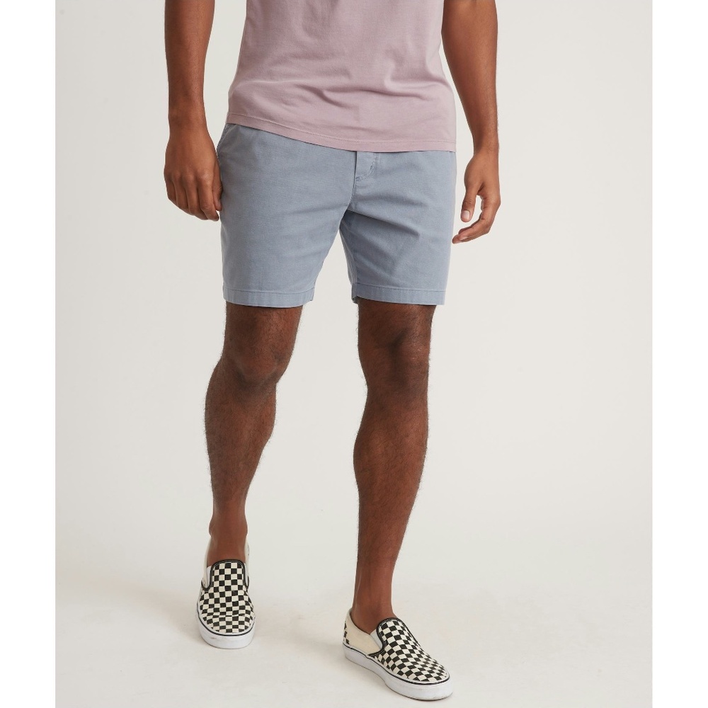 Men's Marine Layer 7" Saturday Canvas Short in Faded Denim - Medium